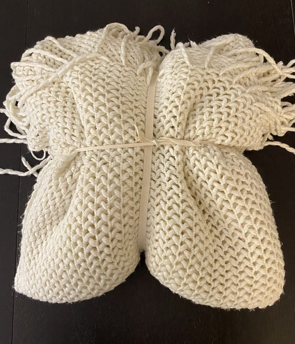 Manta zara home com franja