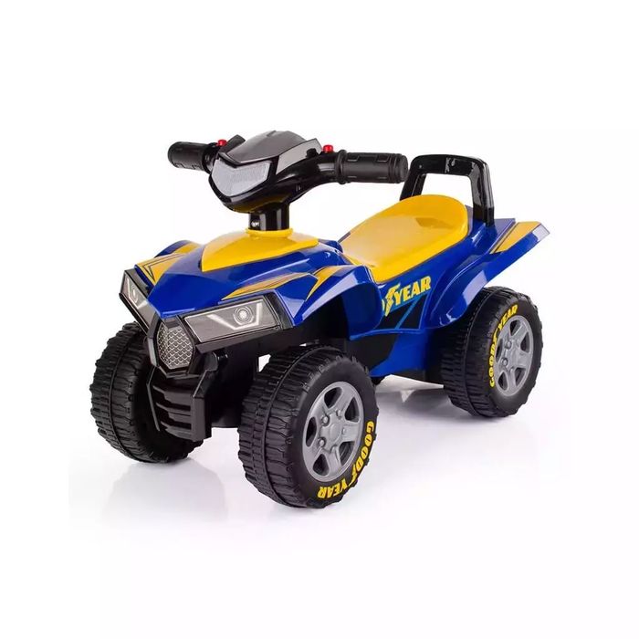 Jeździk quad dziecięcy z dźwiękiem niebieski. Lena