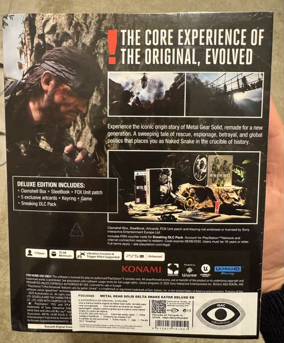 Metal Gear Solid Snake Deluxe Edition PS5 novo