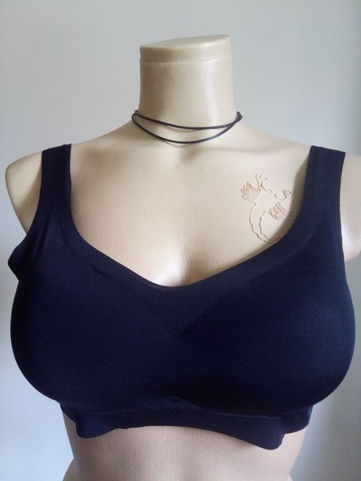 Майка-бюстгалтер 75В, 80В бесшовный без застегивания