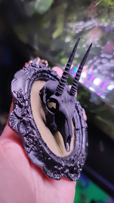 Ramka z czaszką 3d Gothic