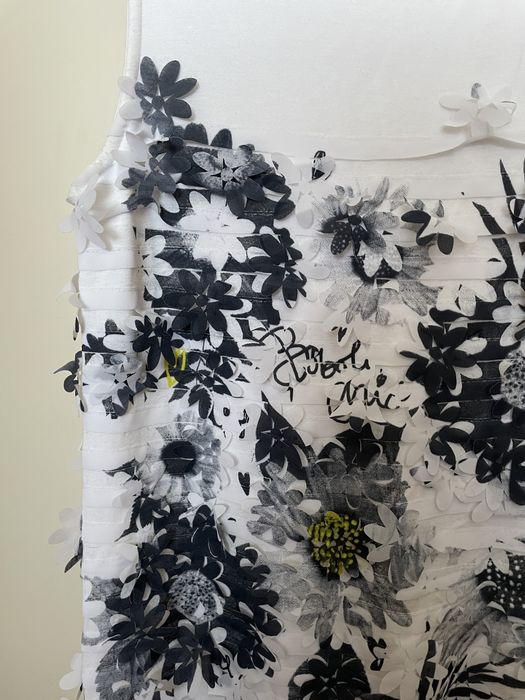 Vestido branco com folhados da Boboli