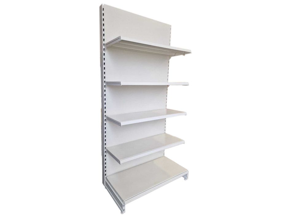Regał sklepowy używany, moduł dostawny, regał metalowy 210/100/47