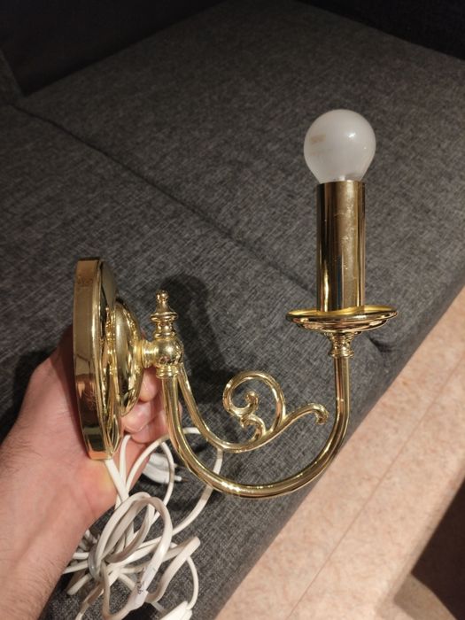 Stare mosiężne kinkiety producent Włochy świetne