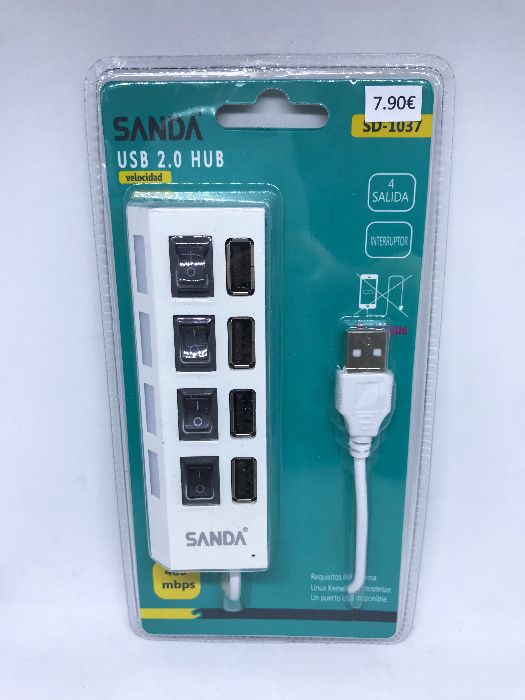USB 2.0 Hub with 4 Independent Ports – Brand New / Sealed Item64309715898754120