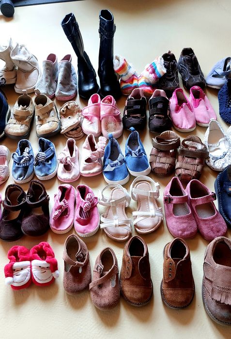 Lote grande de sapatos 18 ao 33