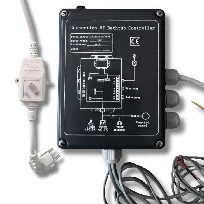 Sterownik do Jacuzzi Balii ogrodowych W-04 Nowoczesny Panel Sterowania