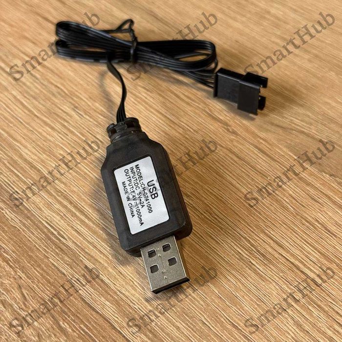 Аккумулятор Li-ion14500 3200mAh SM-4P с USB адаптером 7,4V для машинок