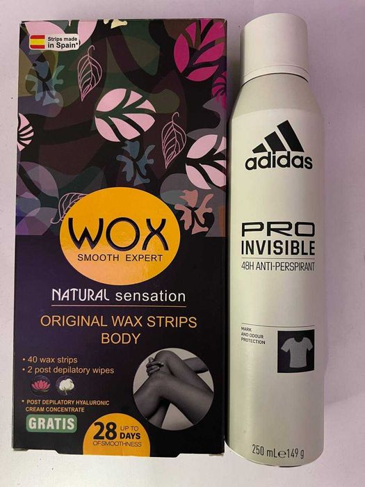 plastry z woskiem + antyperspirant Adidas