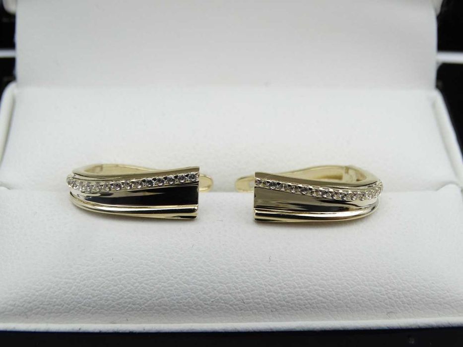 Piękne Złote Kolczyki 2,54g P585