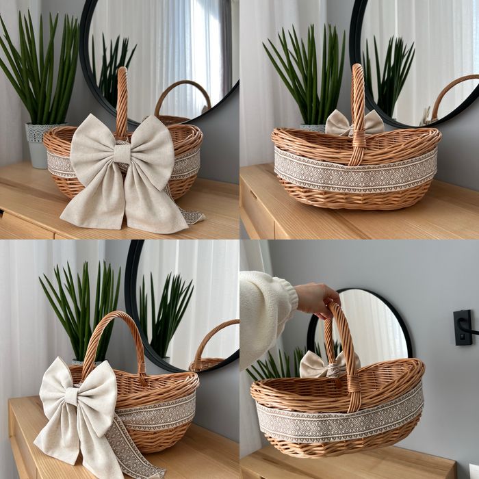 Кошики плетені із лози. Корзини Великодні. Кошик в етно-стилі.