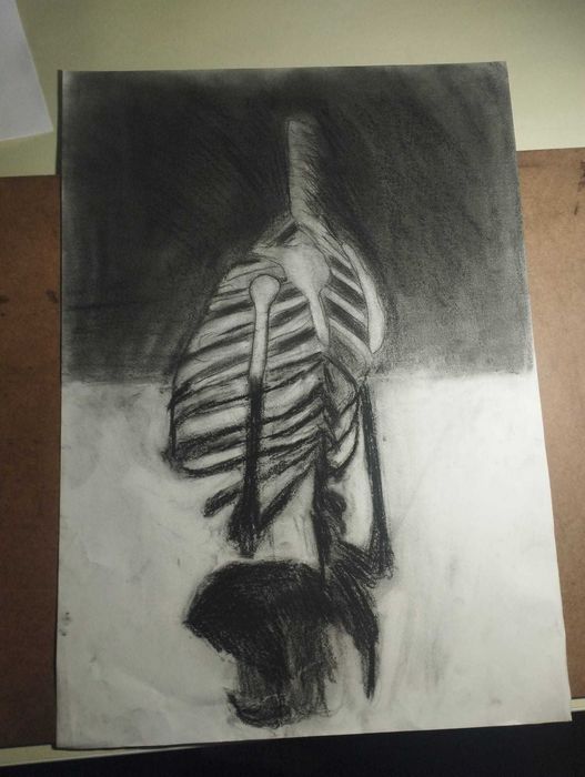 Desenho Original A2 – Arte em Carvão para Decoração – Peça Única