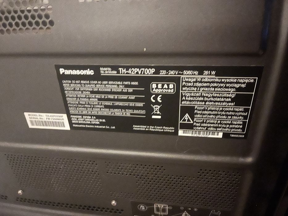 Telewizor plazma panasonic 42 cale TH-42PV700P