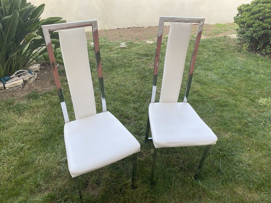 4 cadeiras brancas mesa jantar