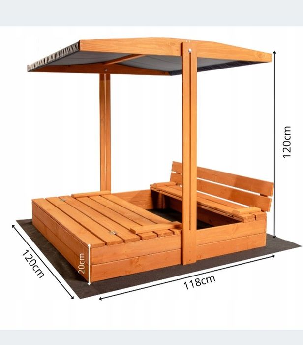 PIASKOWNICA DASZKIEM impregnowana drewniana 120 otwory instrukcja