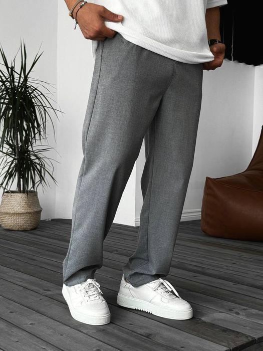 Широкі чоловічі брюки Baggy /S-XL/ Мужские чёрные серые штаны