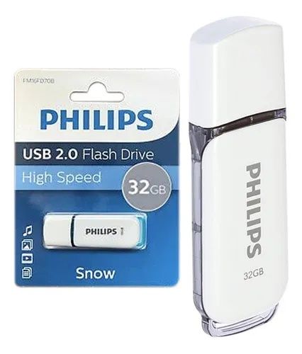 Pendrive 32gb Philips biały