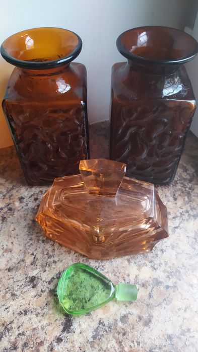 Карамельное,марганцевые стекло СССР, Германия
