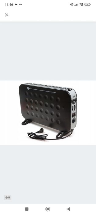 Grzejnik konwektorowy HB CH2004ST 2000W Czarny