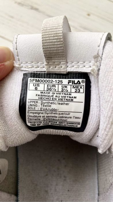 Buty Sneakersy, Fila, roz. 36,5 cm