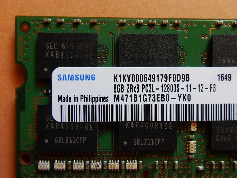 DDR3 8GB Samsung 12800 L