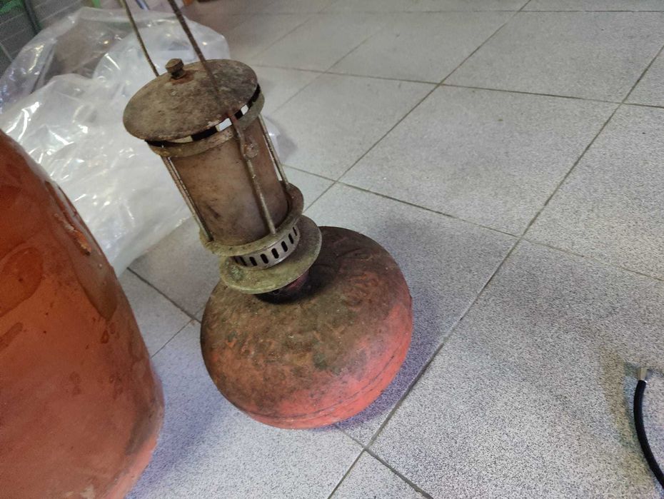 Candeeiro antigo a gás