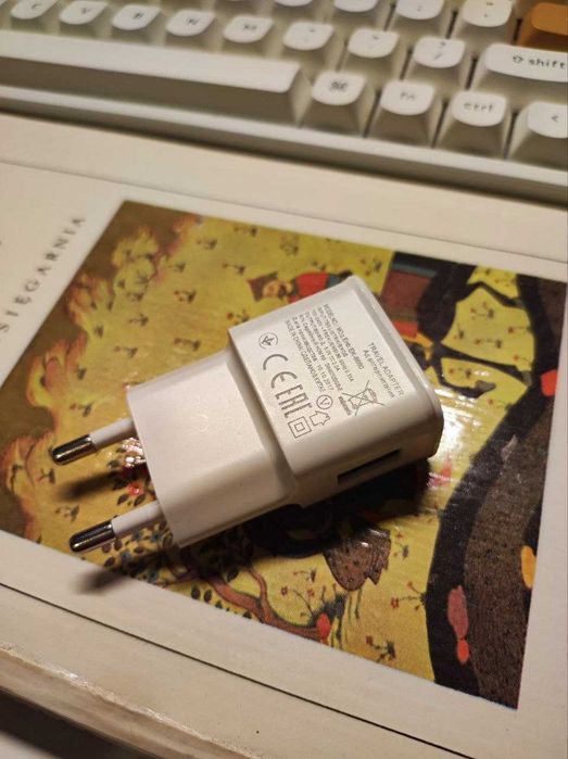 Mała ładowarka USB z wtyczką EU – idealna w podróż