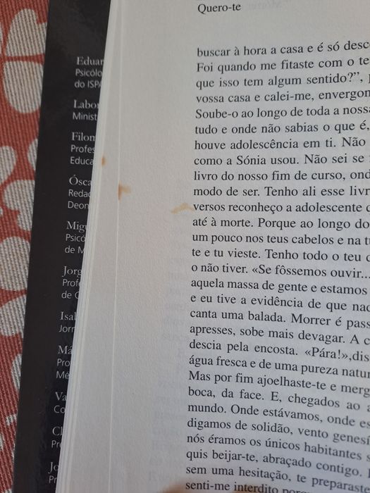 Livro "Quero-te, psicologia da sexualidade "