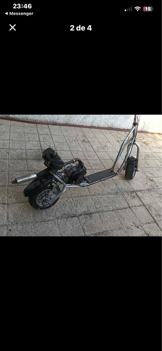 Trotinete a motor a puxar bem