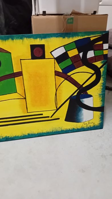 Quadro abstrato como novo