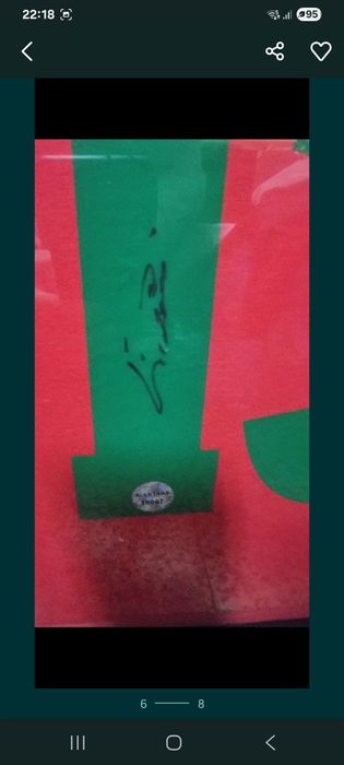 Camisola de portugal  de 66 assinada  pelo eusebio