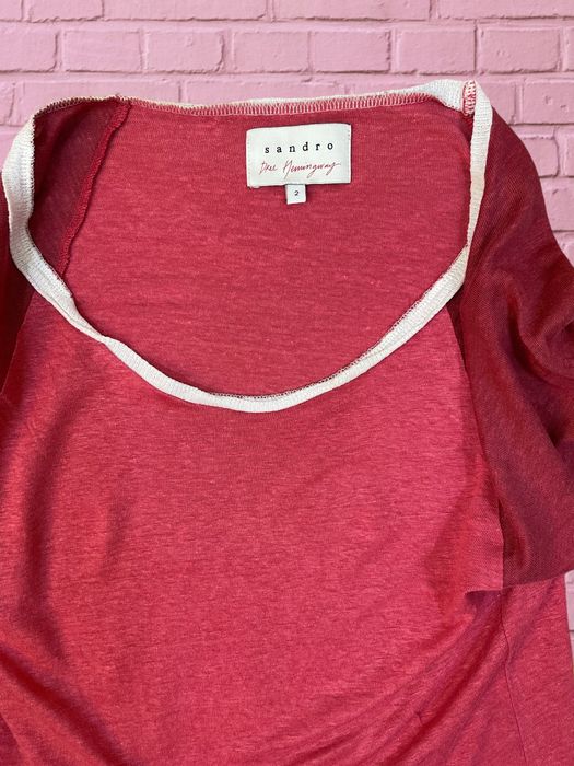 Sandro & Dree Hemingway roz. S damski lniany t-shirt