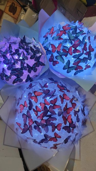 Букет з метеликів, букети з бабочек.