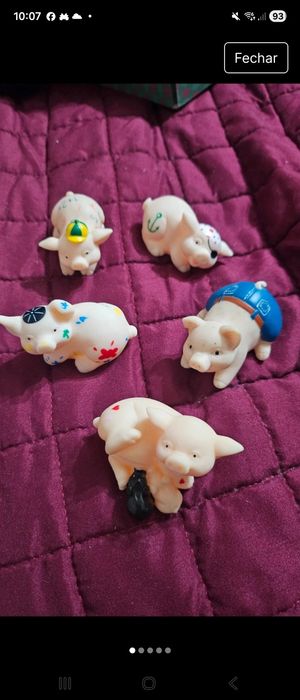 Porquinhos borracha vintage