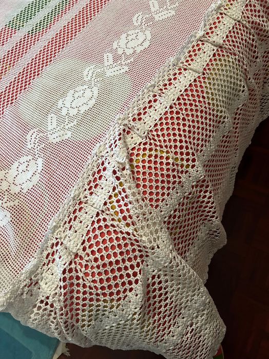 Colcha de renda antiga