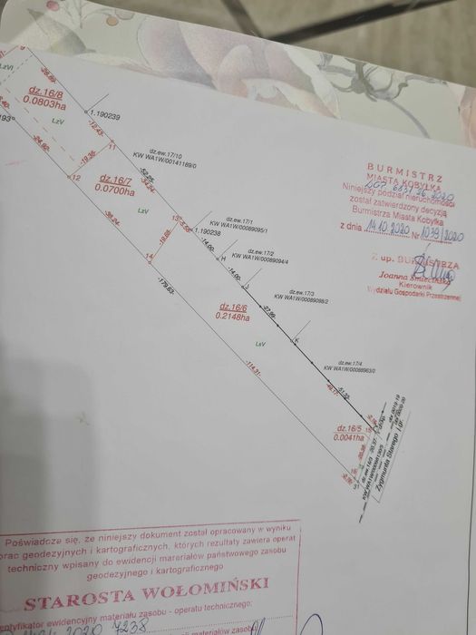 Sprzedam działkę budowlaną w Kobyłce o powierzchni 2148 m2.