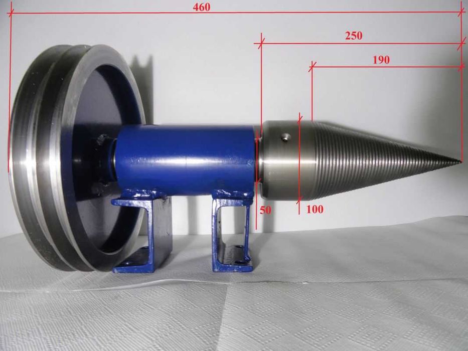 Świder łuparka rozdrabniacz do drewna do silnika elektrycznego