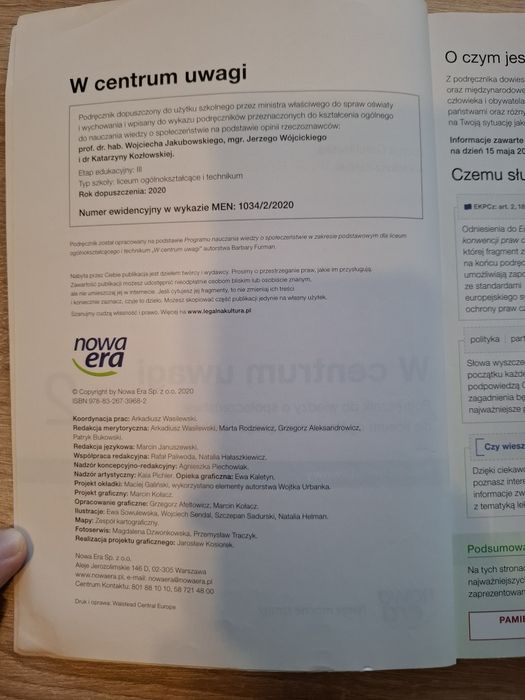 W centrum uwagi 2 Podręcznik do WOS W zakresie podstawowym