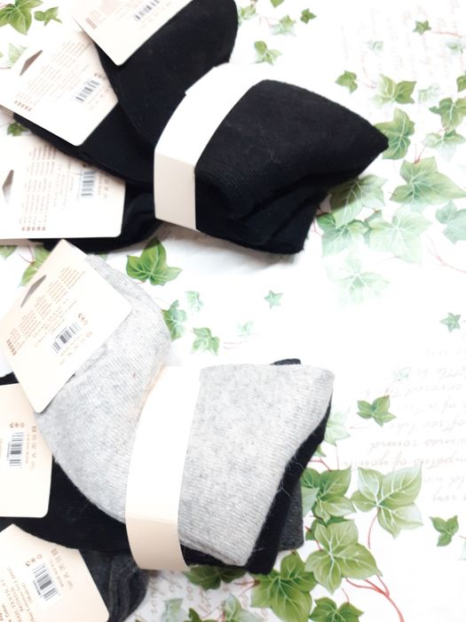 6 pares de meias novas em lã tamanho 35-40