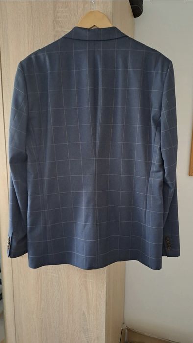 Granatowy garnitur w kratkę FIT SLIM RESERVED