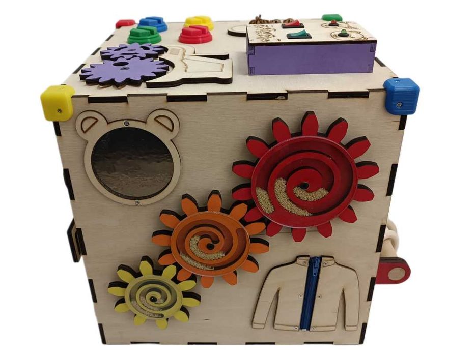 Kostka manipulacyjna sensoryczna Montessori Tablica Personalizowana