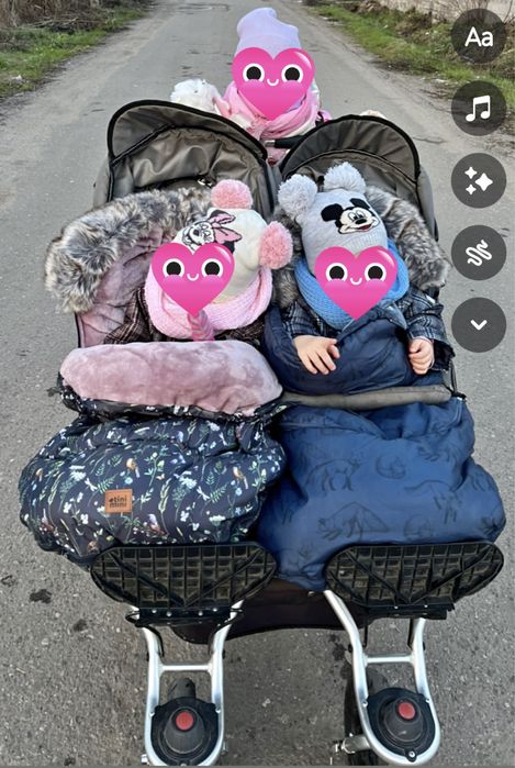 TFK duo gratiss piękne  zimowe śpiworki oraz waga dla noworodków