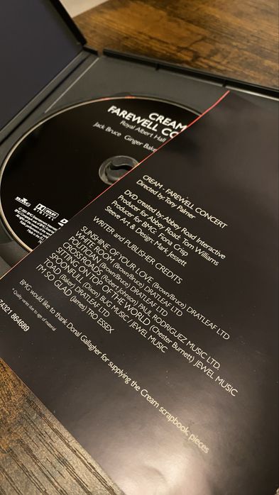 Cream DVD Farewell Concert Eric Clapton