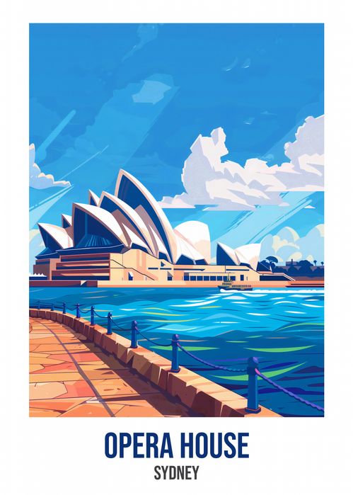 Plakat 25x35cm Opera House