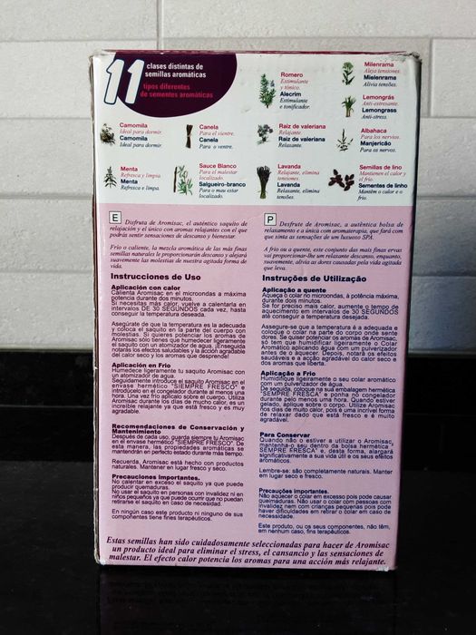 Bolsa Térmica com Sementes para Alívio de Dores Aromisac