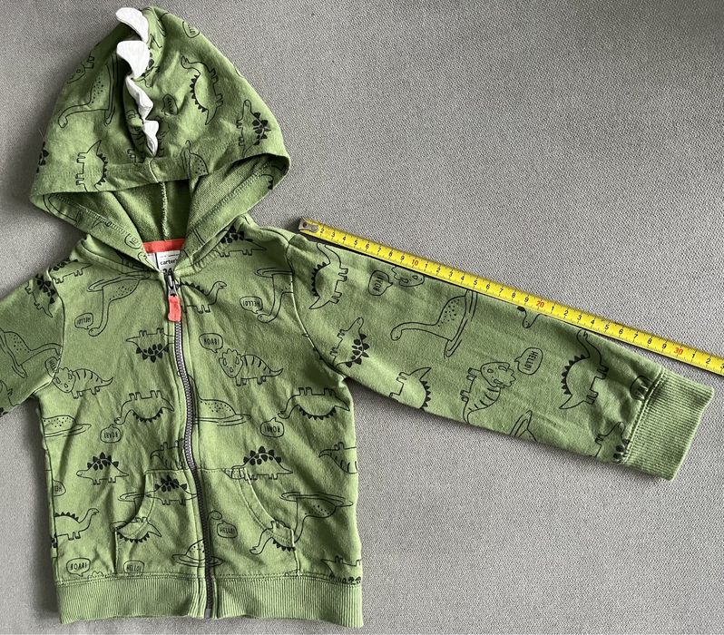 Komplet dresowy w dinozaury bluza i spodnie dresowe Carter’s r.92