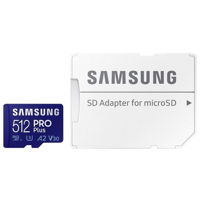 Карта пам'яті Samsung 512 GB microSDXC UHS-I U3 V30 A2 PRO Plus