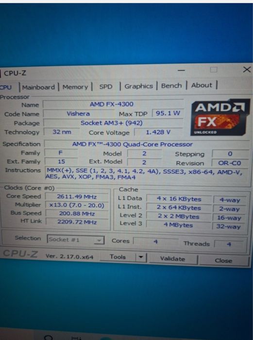 AMD FX 4300 + ASUS M5A78L-M LX3