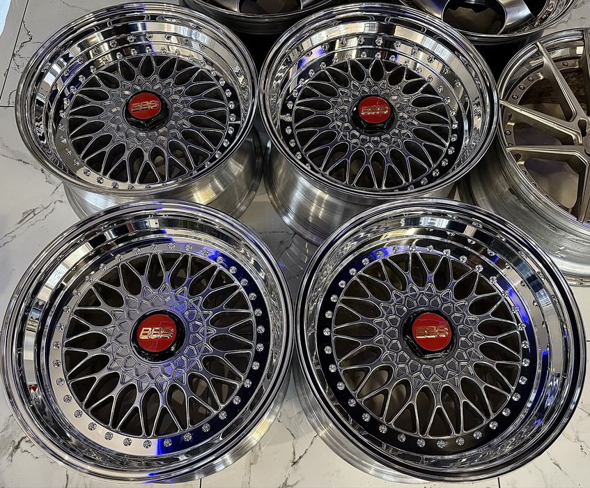 3tlg 18” skrecane Bbs rc090 9,5/10,5j 5x120 chrom