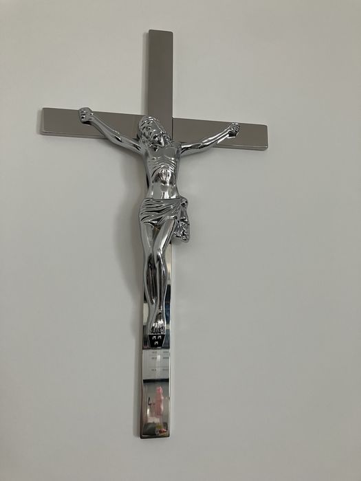 Krzyż z pasyjką stal nierdzewna